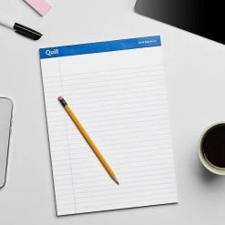 Quill Brand® Gold Signature Premium Series Legal Pad, 8-1/2" X 11", Wide Ruled, Assorted, 50 Sheets/Pad, 6 Pads/Pack (742412) -Quill Brand® F0BCAB61 8B87 4359 B78ACF435BB6D2B4 s7