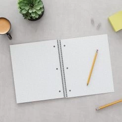 Quill Brand® 1-Subject Notebook, 8" X 10.5", Graph Ruled, 70 Sheets, Black (TR23986) -Quill Brand® FFFFC81B 691D 42FF AB45544BF9BD77EE s7