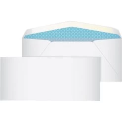Quill Brand Gummed Security Tinted #10 Business Envelope, 4-1/8" X 9-1/2", White, 100/Box (Q131Q)