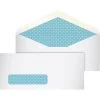Quill Brand Gummed Security Tinted #10 Window Envelope, 4 1/8" X 9 1/2", White, 500/Box (69667 / 70693)