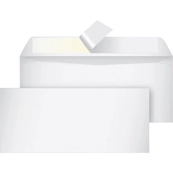 Quill Brand Easy Close Self Seal #10 Business Envelope, 4-1/8" X 9-1/2", White, 100/Box (75030Q) 3 Quill Brand Easy Close Self Seal #10 Business Envelope, 4-1/8" X 9-1/2", White, 100/Box (75030Q)