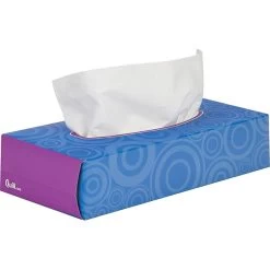 Quill Brand® Flat Box Facial Tissue, 2-Ply, White, 100 Sheets/Box, 30 Boxes/Carton (7TF830CT)