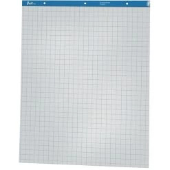 Quill Brand® Grid Style Easel Pad, 27" X 34", White, 50 Sheets/Pad, 2 Pads/Box (720446)