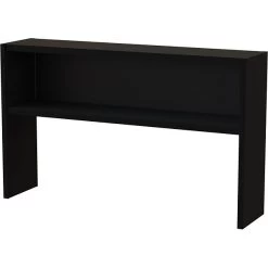 Quill Brand® Modular Desk Stack-on Hutch, Black, 60"