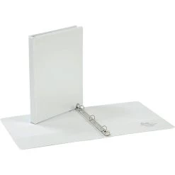 Quill Brand® Standard 1/2" 3 Ring View Binder, White (72205WE)