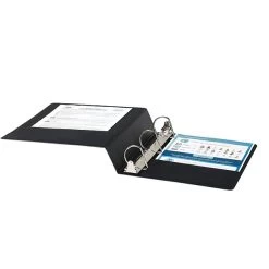 Quill Brand® Standard 2" 3 Ring View Binder With D-Rings, Black (7320201) -Quill Brand® s1114154 s7