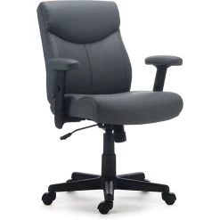 Quill Brand® Traymore Luxura Managers Chair, Gray (53246) 8 Quill Brand® Traymore Luxura Managers Chair, Gray (53246) -Quill Brand® s1126190 s7