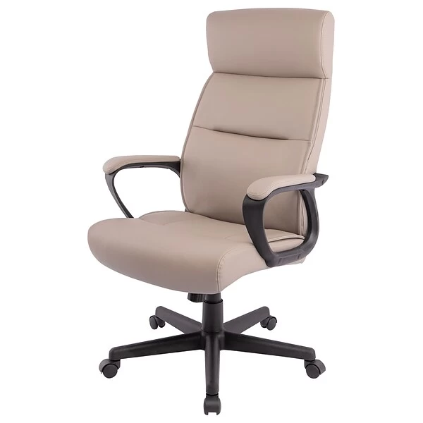 Quill Brand® Rutherford Luxura Manager Chair, Tan/Modern Gray (45609) 4 Quill Brand® Rutherford Luxura Manager Chair, Tan/Modern Gray (45609) - Image 2