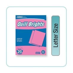 Quill Brand® Brights Multipurpose Colored Paper, 20 Lbs., 8.5" X 11", Pink, 500 Sheets/Ream (722421)