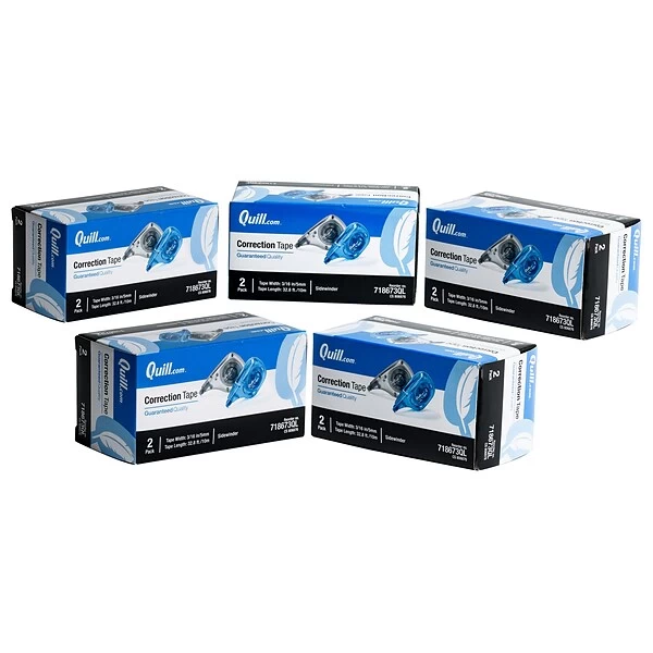 Quill Brand® White-Out Sidewinder Correction Tape, White, 10/Pack (718673QL10) 3 Quill Brand® White-Out Sidewinder Correction Tape, White, 10/Pack (718673QL10)