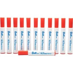 Quill Brand® Dry Erase Markers, Chisel Tip, Red, 12/Pack (787137) -Quill Brand® s1192295 s7