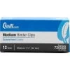 Quill Brand® Medium Binder Clips, 5/8" Capacity, 12/Box (720500-QCC) -Quill Brand® s1192312 s7