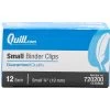 Quill Brand® Small Binder Clips, 3/8" Capacity, 12/Box (720200-QCC) -Quill Brand® s1192314 s7