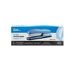 Quill Brand® 22 Quill Brand® Contemporary Full-Strip Desktop Stapler, Metallic Blue (79606Q)
