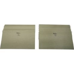 Quill Brand® 100% Recycled Hanging File Folders, 1/5-Cut, Legal Size, Green, 50/Box (745315)