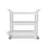 Quill Brand® 3-Shelf Plastic/Poly Utility Cart, Gray (17861) -Quill Brand® s1196023 s7
