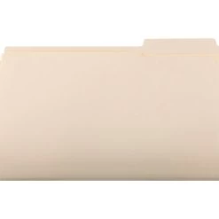 Quill Brand® Heavy-Duty 2-Ply File Folders, 1/3-Cut, Legal, Manila, 100/Box (715434) -Quill Brand® s1197002 s7