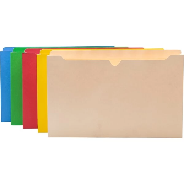 Quill Brand® Reinforced File Jacket, 2" Expansion, Legal Size, Assorted, 50/Box (74950AD) 3 Quill Brand® Reinforced File Jacket, 2" Expansion, Legal Size, Assorted, 50/Box (74950AD)