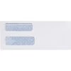 Quill Brand Gummed Security Tinted Double Window Envelope, 3 5/8" X 8 7/8", White, 1000/Box (45837)