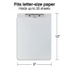 Quill Brand® Aluminum Storage Clipboard, Letter, Silver, 12-3/4" X 9-1/4" X 1-1/8", 1/Pk -Quill Brand® s1206528 s7