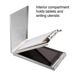 Quill Brand® Aluminum Clipboard, Memo, Silver, 10" X 6-1/4" X 1-1/8", 1/Pk -Quill Brand® s1206605 s7