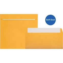 Quill Brand® Self-Seal Catalog Envelope, 10" X 13", Brown Kraft, 250/Box (SS101328)