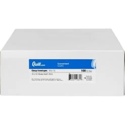 Quill Brand® Clasp & Moistenable Glue Catalog Envelope, 10" X 13", Kraft, 100/Box (7CL101328) -Quill Brand® s1209773 s7