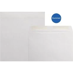 Quill Brand® Gummed Kraft Catalog Envelope, 10" X 13", Gray, 100/Box (OE101328GY)