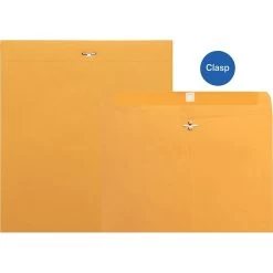 Quill Brand® Clasp Catalog Envelope, 12" X 15-1/2", Kraft, 100/Box (7CL121528)