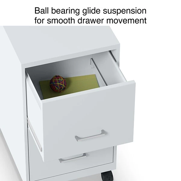 Quill Brand® 2-Drawer Light Duty Vertical File Cabinet, Locking, Letter, Gray, 18" (24363) 5 Quill Brand® 2-Drawer Light Duty Vertical File Cabinet, Locking, Letter, Gray, 18" (24363) - Image 3