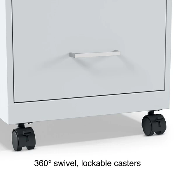 Quill Brand® 2-Drawer Light Duty Vertical File Cabinet, Locking, Letter, Gray, 18" (24363) 7 Quill Brand® 2-Drawer Light Duty Vertical File Cabinet, Locking, Letter, Gray, 18" (24363) - Image 5