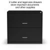 Quill Brand® 2-Drawer Lateral File Cabinet, Locking, Letter, Black, 30"W (52141) -Quill Brand® s1212940 s7