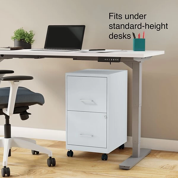 Quill Brand® 2-Drawer Light Duty Vertical File Cabinet, Locking, Letter, Gray, 18" (24363) 10 Quill Brand® 2-Drawer Light Duty Vertical File Cabinet, Locking, Letter, Gray, 18" (24363) - Image 8