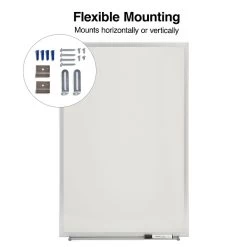 Quill Brand® Standard Durable Melamine Dry-Erase Whiteboard, Aluminum Frame, 3' X 2' (28339-CC) -Quill Brand® s1219445 s7