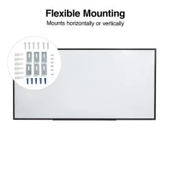 Quill Brand® Magnetic Steel Dry-Erase Whiteboard, Aluminum Frame, 8' X 4' (28697-CC) -Quill Brand® s1219508 s7