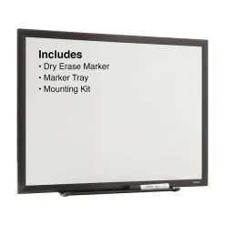 Quill Brand® Melamine Dry-Erase Whiteboard, Aluminum Frame, 2' X 1.5' (28679-CC)