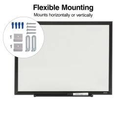 Quill Brand® Melamine Dry-Erase Whiteboard, Aluminum Frame, 2' X 1.5' (28679-CC) 7 Quill Brand® Melamine Dry-Erase Whiteboard, Aluminum Frame, 2' X 1.5' (28679-CC) -Quill Brand® s1219557 s7