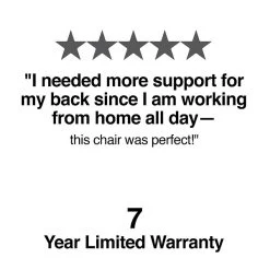 Quill Brand® Corvair Mesh Back Luxura Faux Leather Computer And Desk Chair, Black (23097) -Quill Brand® s1220844 s7