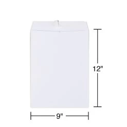 Quill Brand® Easy Close Catalog Envelope, 9" X 12", White, 250/Box (PS91228W) 6 Quill Brand® Easy Close Catalog Envelope, 9" X 12", White, 250/Box (PS91228W) -Quill Brand® s1224557 s7