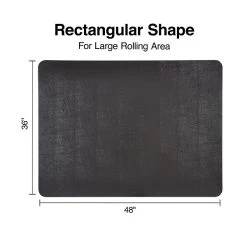 Quill Brand® 36" X 48" Low-Pile Chair Mat, Black, No Lip (26991) -Quill Brand® s1225768 s7