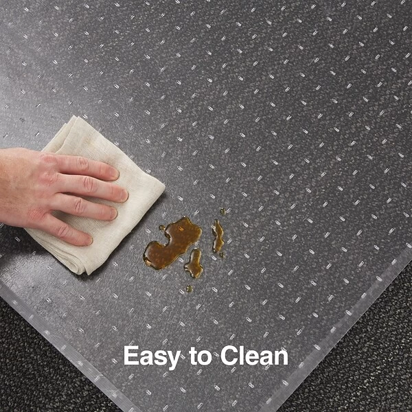 Quill Brand® 46" X 60" Rectangular W/Lip Chair Mat For Carpet, Resin (27015-US/CC) 5 Quill Brand® 46" X 60" Rectangular W/Lip Chair Mat For Carpet, Resin (27015-US/CC) - Image 3