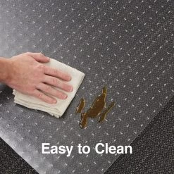 Quill® Brand PVC Chairmat, For Flat Pile Carpets, No Lip, Rectangular, 36" X 48" -Quill Brand® s1225804 s7