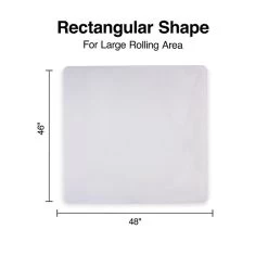 Quill Brand® 46" X 48'' Rectangle Chair Mat For Hard Floors Or Medium Pile Carpet, Vinyl (28816) -Quill Brand® s1225860 s7