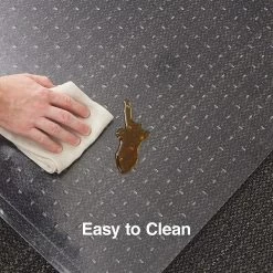 Quill Brand® PlushMat Carpet Chair Mat, 46" X 60'', Crystal Clear (20235-CC) -Quill Brand® s1225919 s7