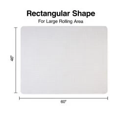 Quill Brand® Chairmat, For Flat-Pile Carpets, No Lip, Rectangular, 46" X 60" -Quill Brand® s1225927 s7