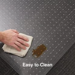 Quill Brand® PlushMat Carpet Chair Mat, 36" X 48'', Crystal Clear (20238-CC) -Quill Brand® s1225962 s7