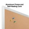 Quill Brand® Standard Durable Cork Bulletin Board, Aluminum Frame, 5'W X 3'H (28316-CC) -Quill Brand® s1226076 s7