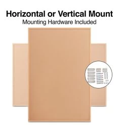 Quill Brand® Standard Durable Cork Bulletin Board, Oak Frame, 6'W X 4'H (28319-CC) -Quill Brand® s1226090 s7