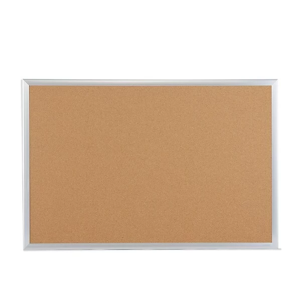 Quill Brand® Standard Durable Cork Bulletin Board, Aluminum Frame, 3'W X 2'H (28335-CC) 6 Quill Brand® Standard Durable Cork Bulletin Board, Aluminum Frame, 3'W X 2'H (28335-CC) - Image 4