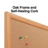 Quill Brand® Standard Durable Cork Bulletin Board, Oak Frame, 6'W X 4'H (28319-CC) -Quill Brand® s1226139 s7